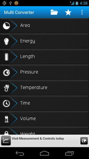 android convertor unitati de masura