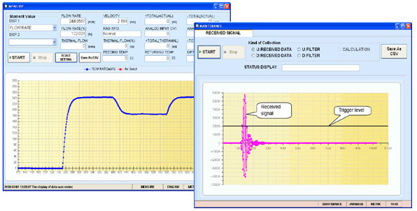 Software debitmetru ultrasonic